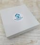Boxed Set of 2 Fused Glass Coasters - Bubbly Flower Design - Image 5