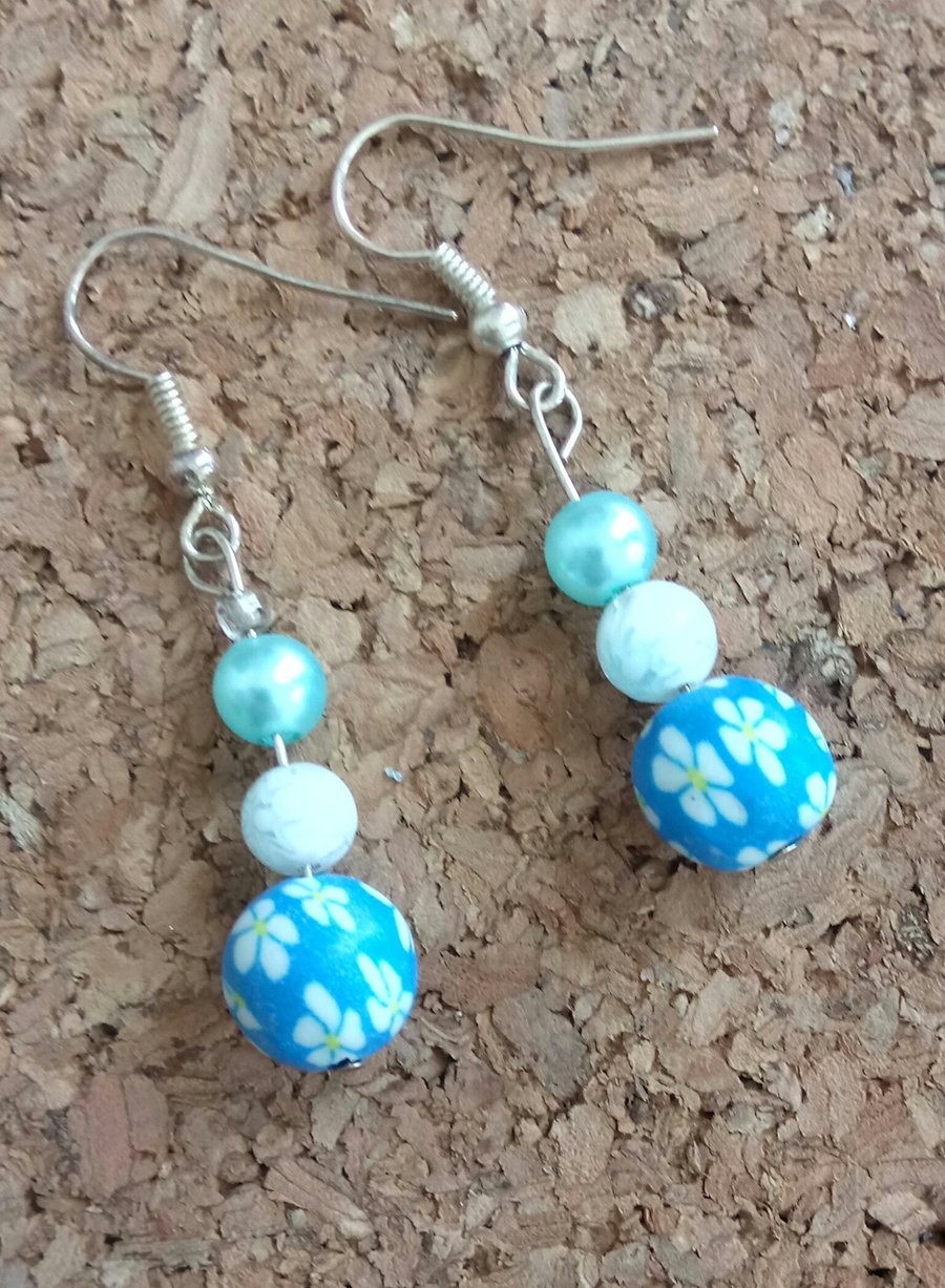 Lovely Dangly Sterling Silver Earrings