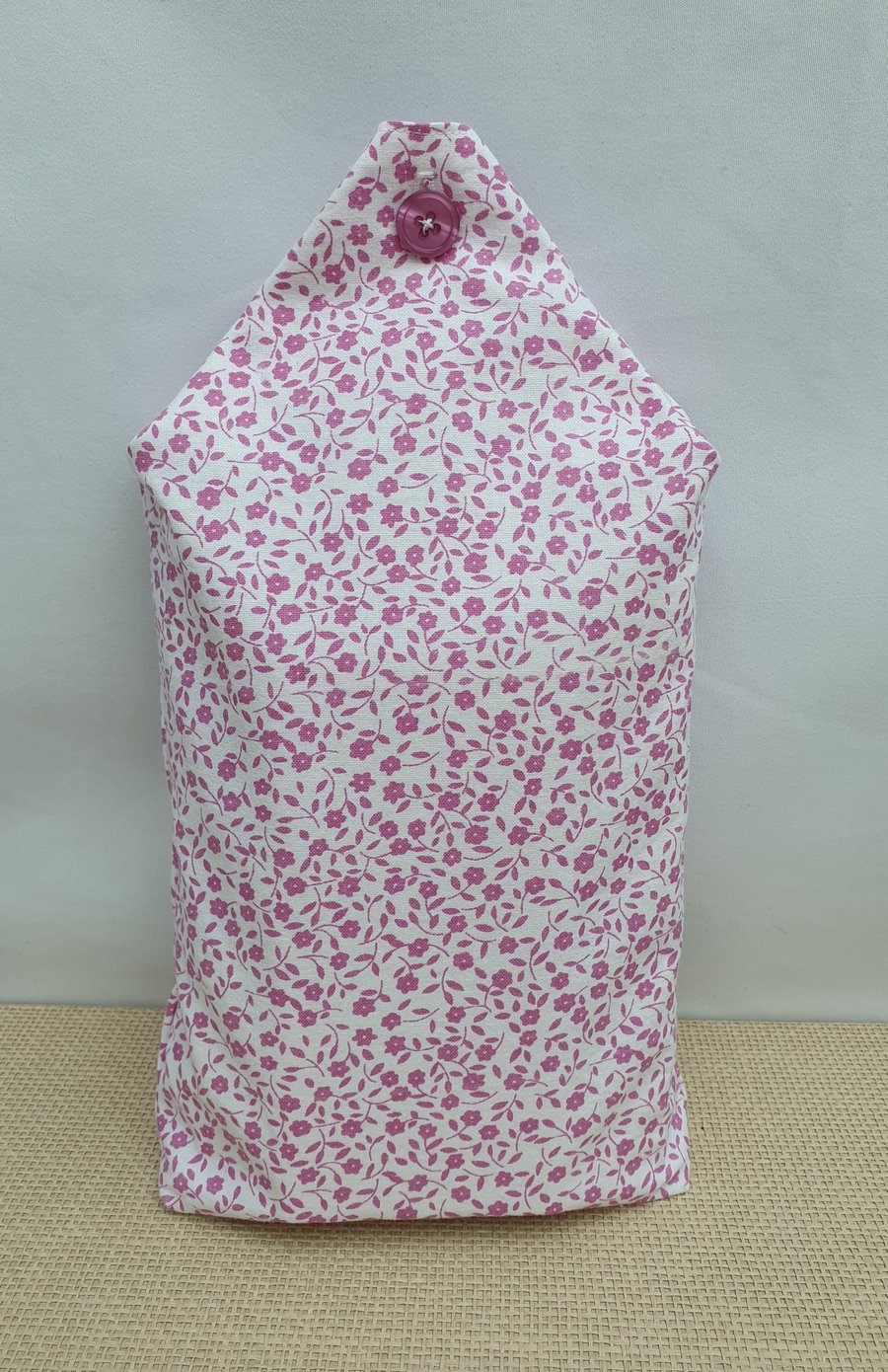 Reusable Fabric Gift Bag, button top