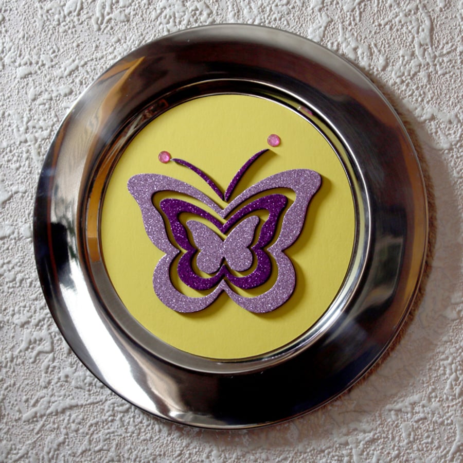 BUTTERFLY RELIEF PLATE