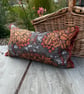 Rectangular tree print cushion cover with brush fringe trim - Image 2