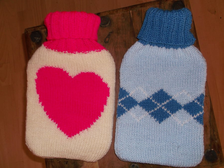 His and Hers Hot Water Bottle Covers