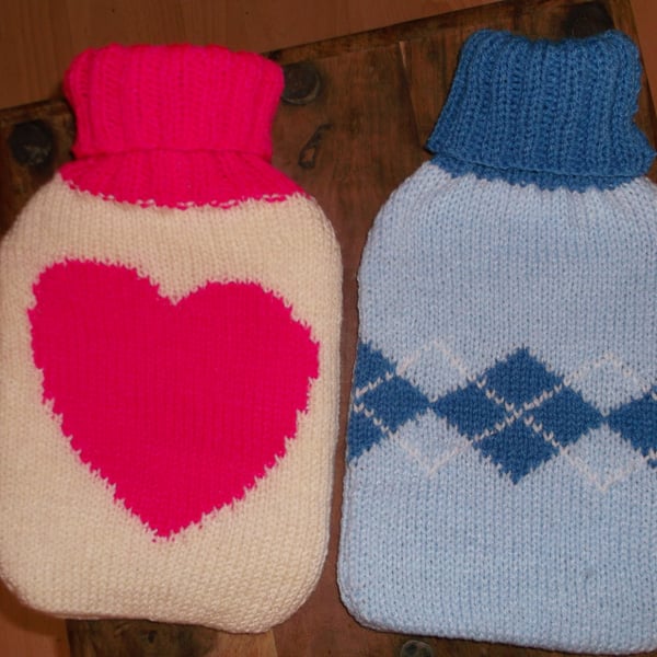 His and Hers Hot Water Bottle Covers