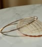Gold Bangle With Silver Rings - Image 4