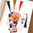 Floral Abstract Bookmark with Tassel