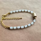 Afternoon Tea Bracelet, Lemon and gold. 