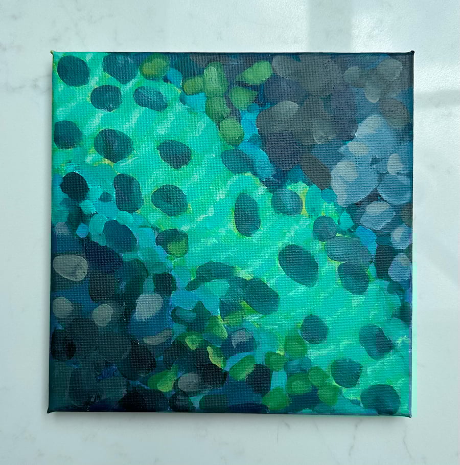 Beneath The Sea Ocean Floor Seascape Original Painting