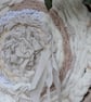 Natural colours Upcycled fabric Circular Wall Hanging - Image 3