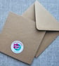 Cariad Welsh Square Button Heart Card Size 5" x 5" (12.5cm x 12.5cm) - Image 7