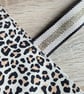 Roomy Upcycled Denim and Leopard Print X-Large Tote Bag - Image 5