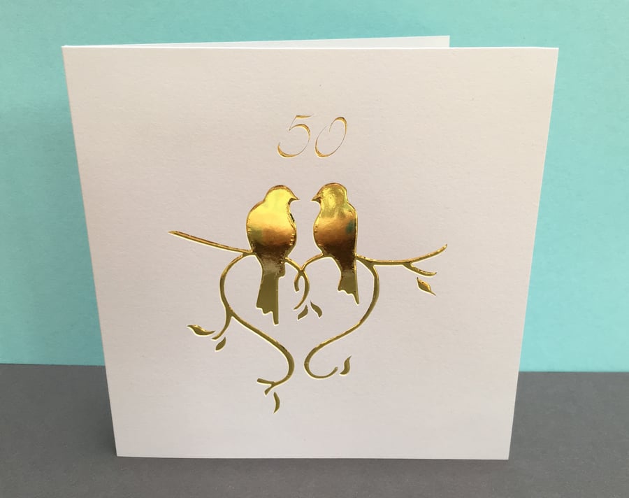Golden or Silver Wedding Anniversary Card