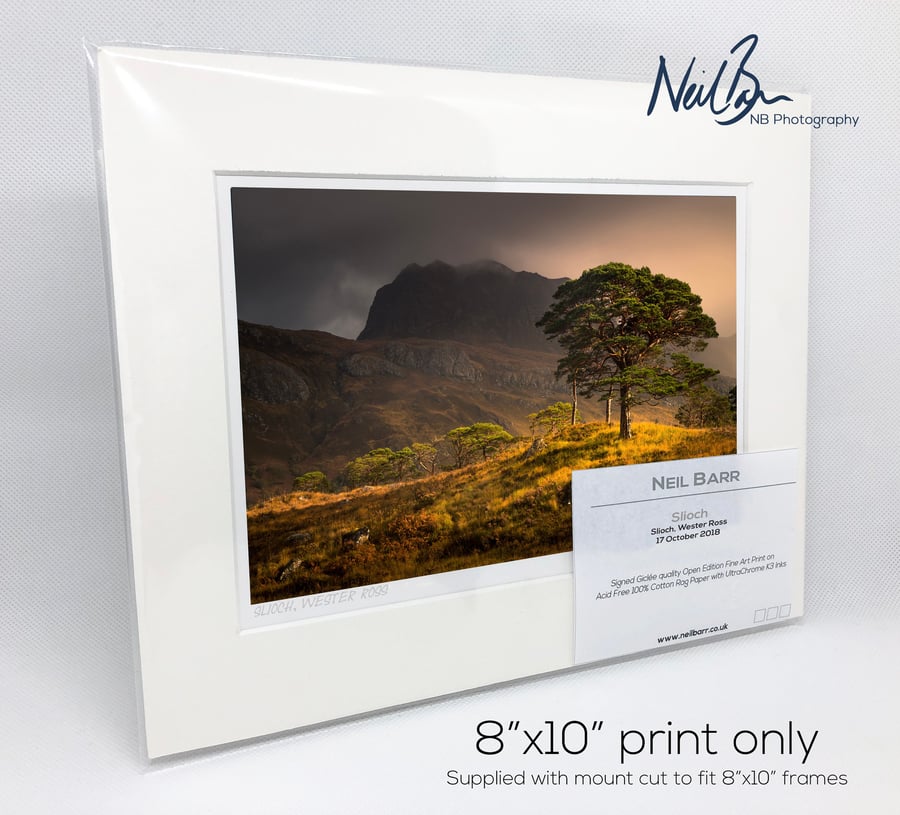 Slioch Wester Ross Scotland - A5 (10" x 8") Unframed Print