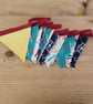 mini bunting handmade in a school work theme ideal for room decoration - Image 1
