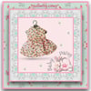 Reserved for Connor - Pink Flowered Dress for Baby Daisy 