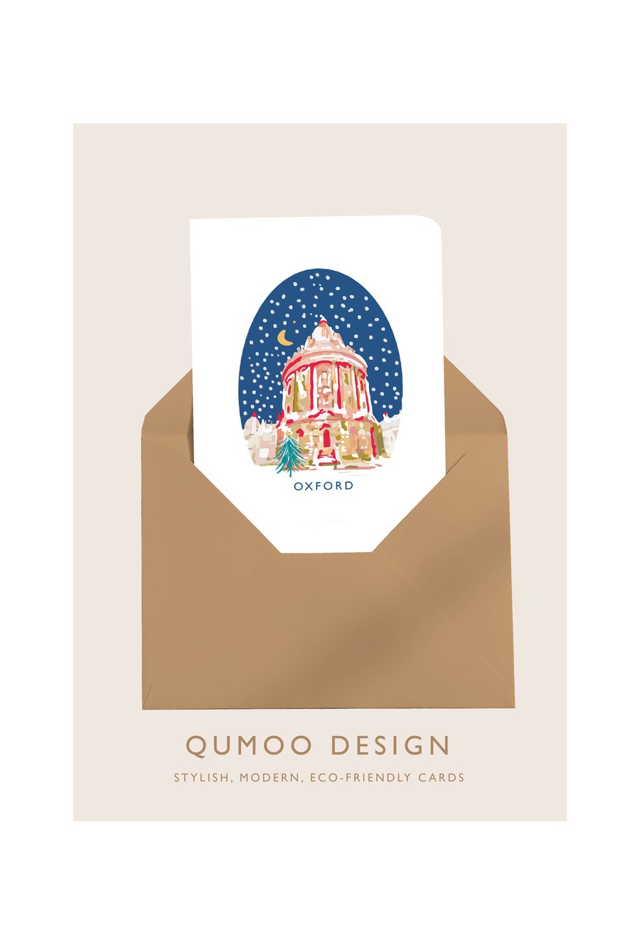 Christmas Card Oxford Radcliffe Camera (QM 257)