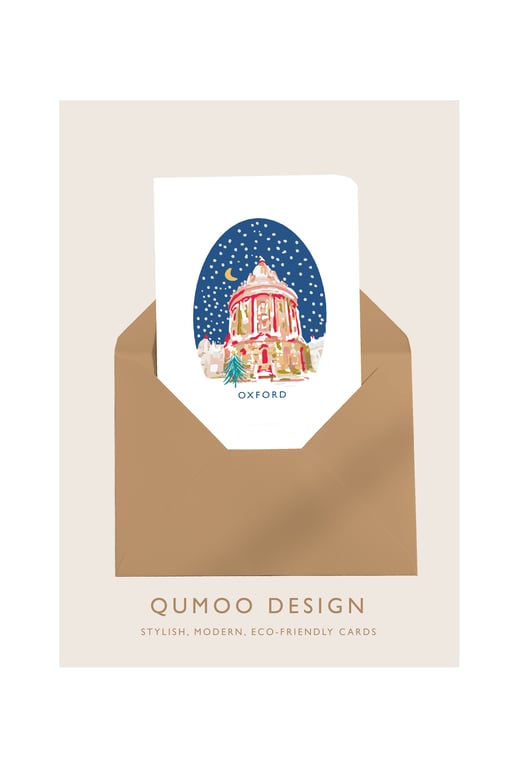 Christmas Card Oxford Radcliffe Camera (QM 257)