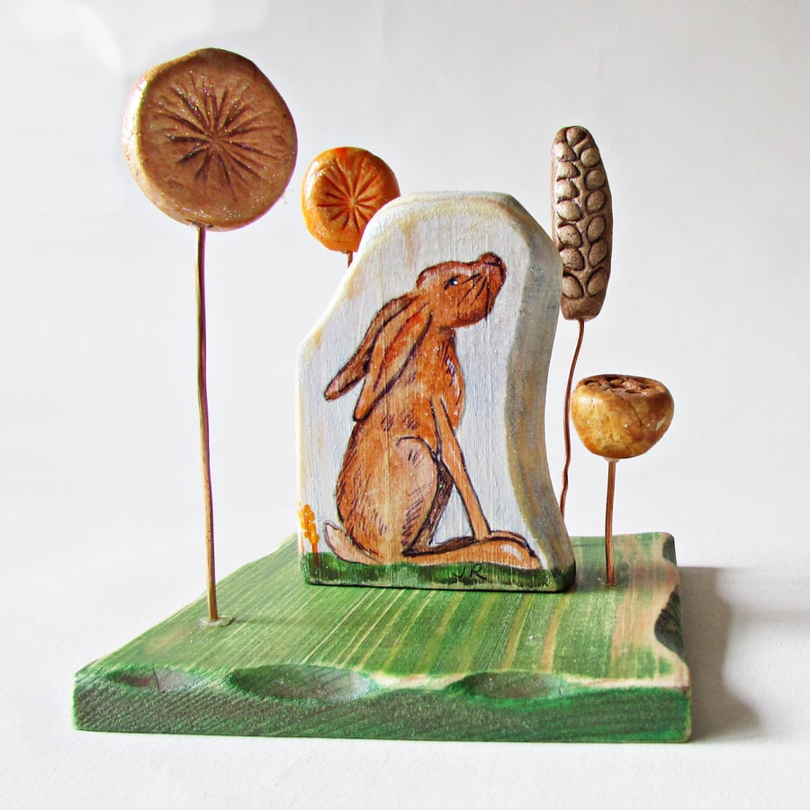 Brown Hare on a Base 