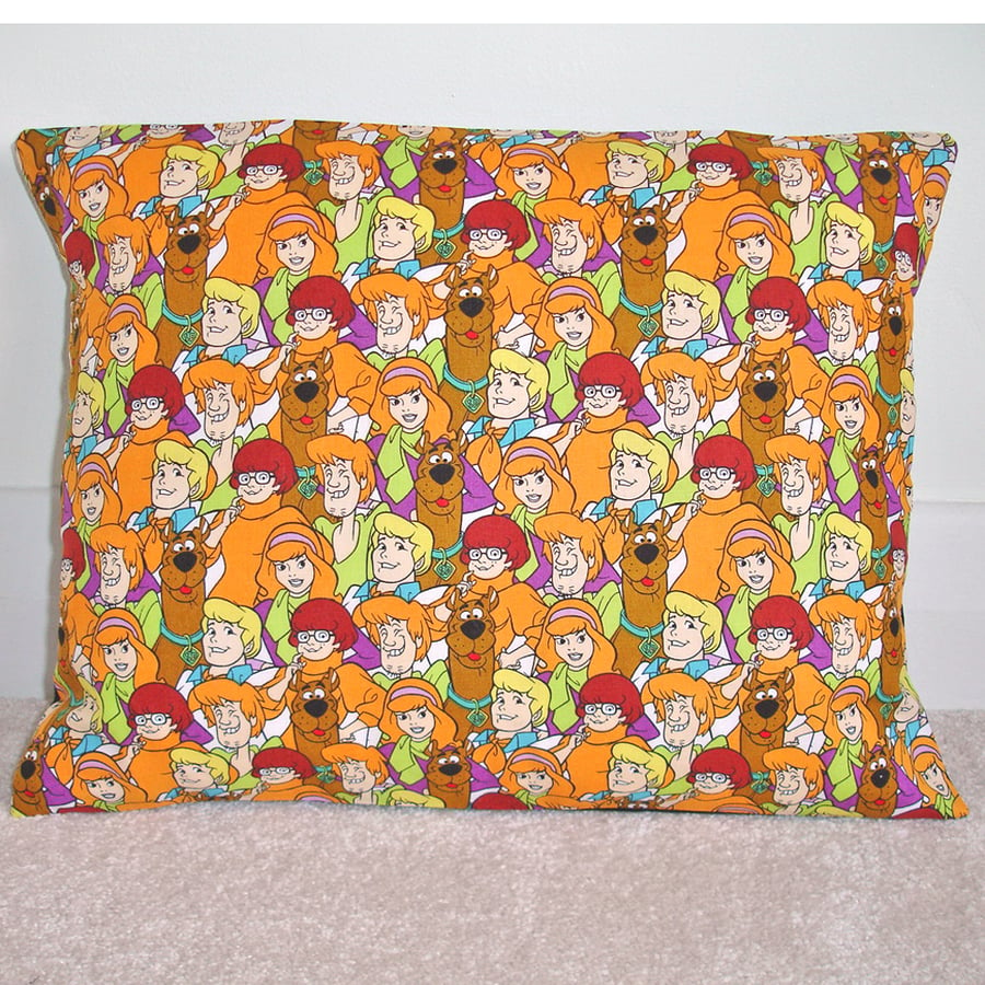 Scooby Doo Cushion Cover 16"x12" Retro Cartoon Comic 1970s 16x12