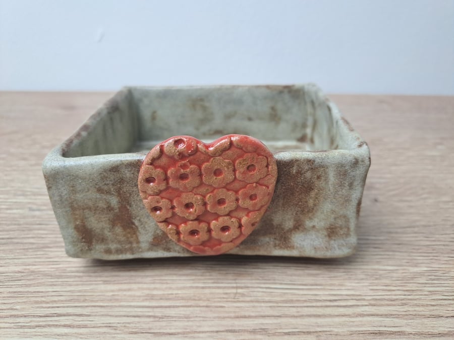Ceramic soap dish Folksy