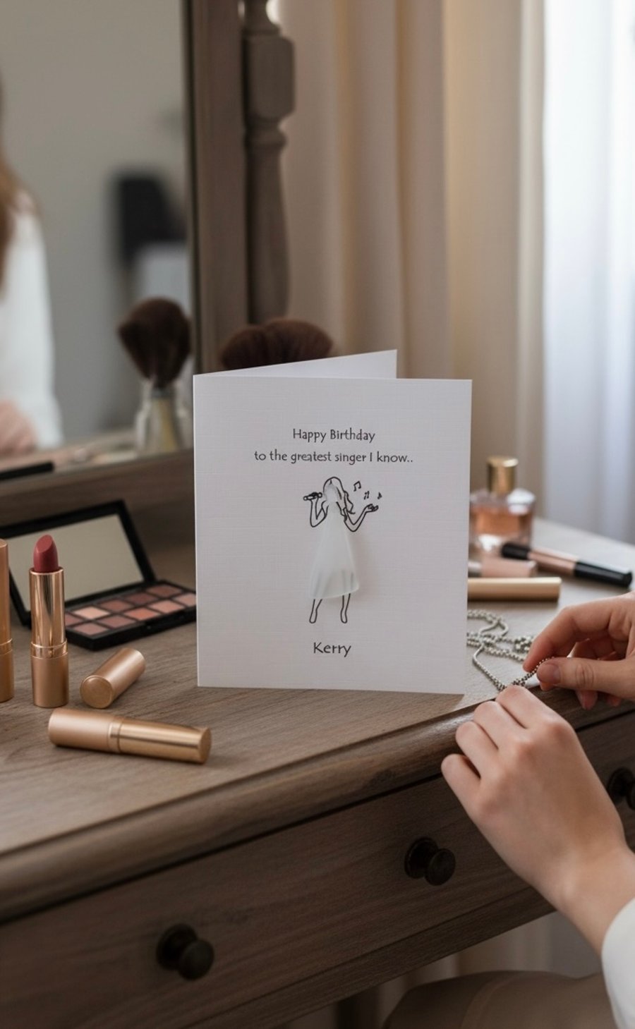 Personalised Birthday Card - To the greatest singer I know…