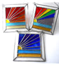 Blue Sky Beach Stained Glass Suncatcher Handmade  - Image 6