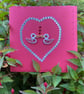 2 Quilled Kissing Ducks In A Heart - Image 2