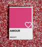 Valentines AMOUR Greeting Card – Colour Swatch Series (A6, Blank Inside)