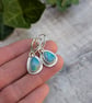 Turquoise Blue Aurora Opal Teardrop Earrings - JBJ3040 - Image 6