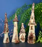 Hand carved silver birch fairy house - Image 5