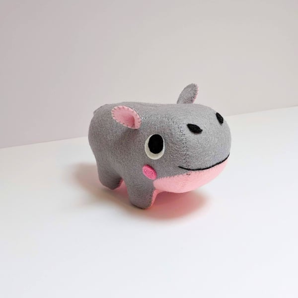 Felt Hippo ornament