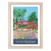 Horsham Park travel poster print by Susie West