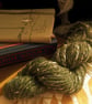 First Snow hand spun yarn - recycled wool - 100 yards - Image 1