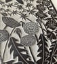 Lino Print - The Vagabonds - Weeds Print - Limited Edition - Image 7