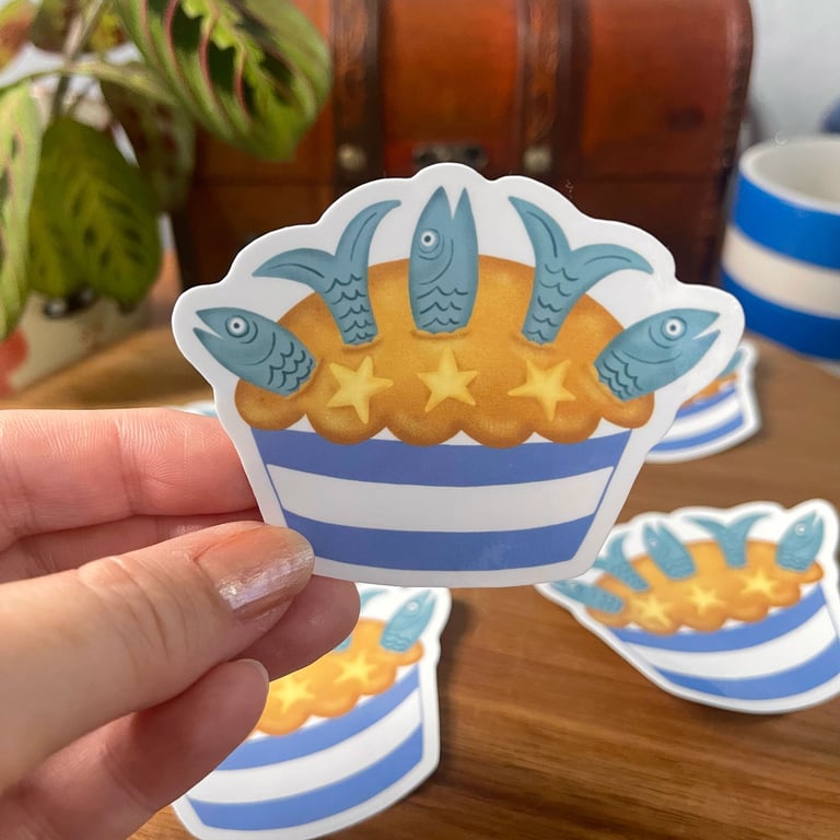 Cornish Stargazy Pie Sticker