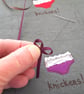 freehand embroidered lavender bag sachet hanging decoration  - Image 10