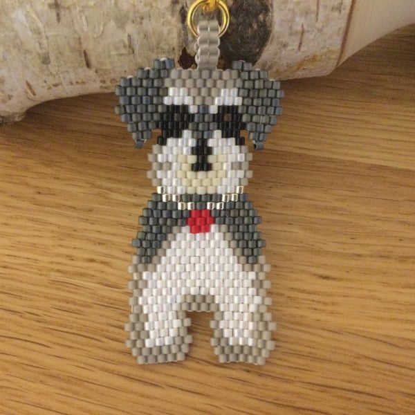 Miniature Schnauzer Dog Keyring