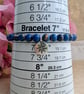 Blue sea sediment jasper stretch bracelet with North Star charm - Image 9