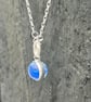 spinning sea marble silver pendant - Image 10