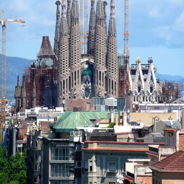 Sagrada Familia Cathedral Barcelona Spain Photograph Print