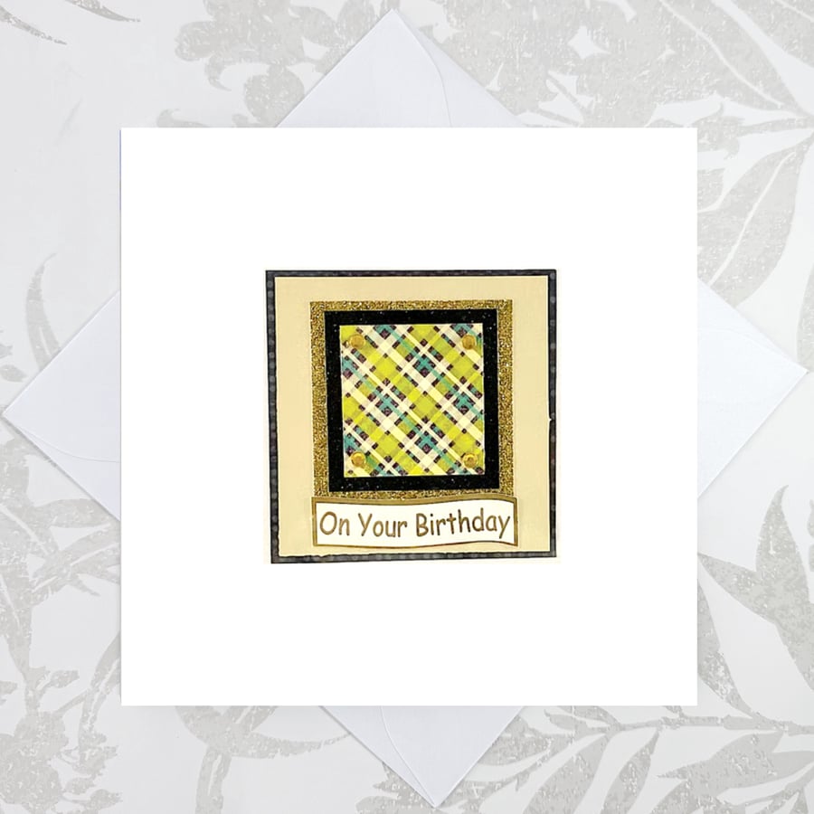 Handmade birthday card - brother