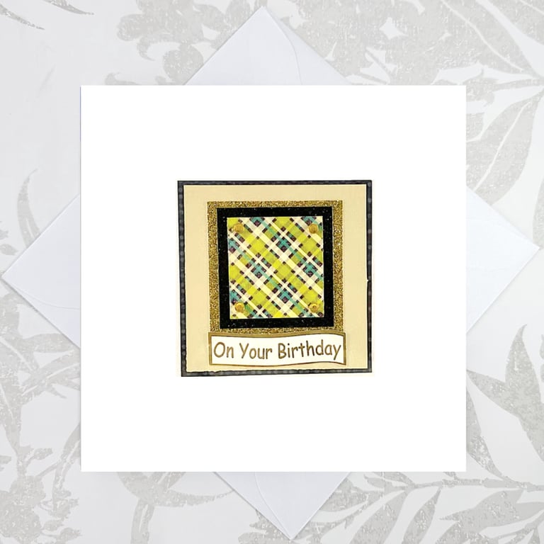 Handmade birthday card - brother