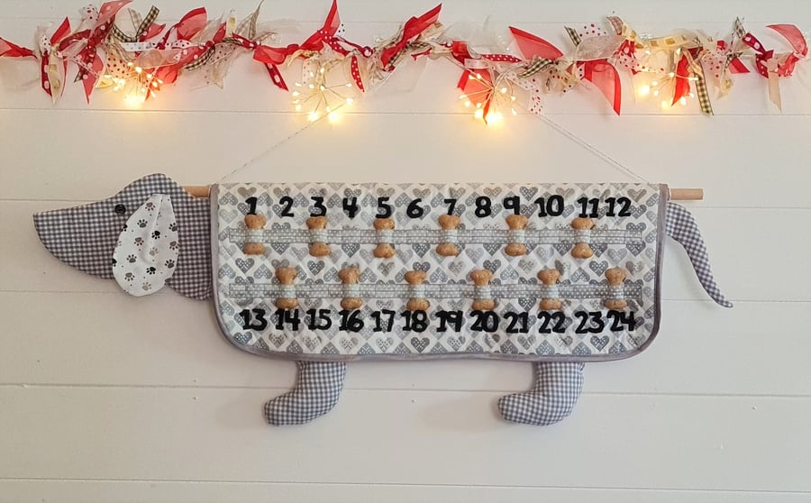 Dog Advent Calendar (Grey designs)
