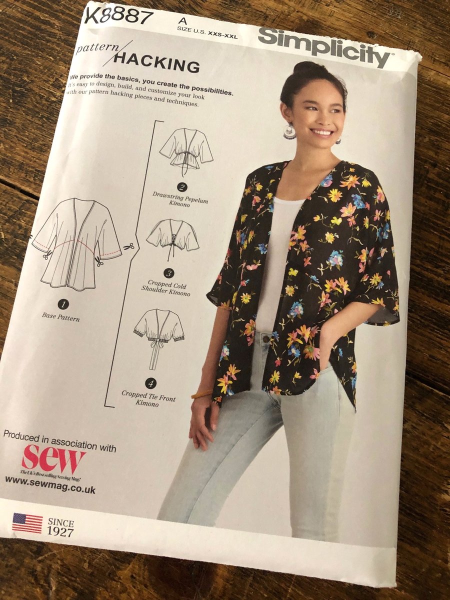 Simplicity K8887 Kimono  - Pattern Hacking  New