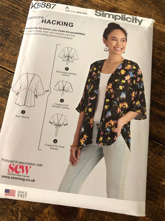 Simplicity K8887 Kimono  - Pattern Hacking  New