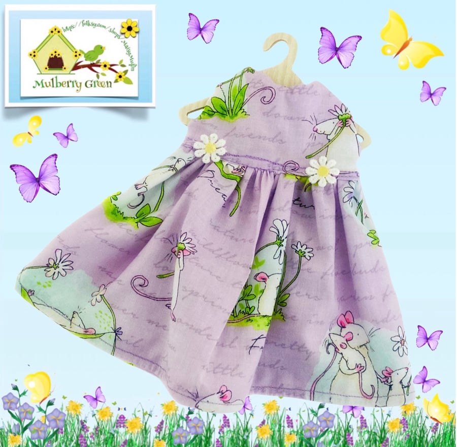 Reserved for Tina - Mice and Daisies Dress