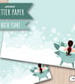 Letter Writing Paper Relaxing Bath, mindfulness stationery - Image 1