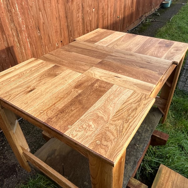 Handmade Small Solid Oak Coffee Table 