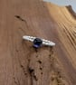 Tanzanite Iolite Moonstone Topaz Kyanite Beaded Stacking Ring - Image 6