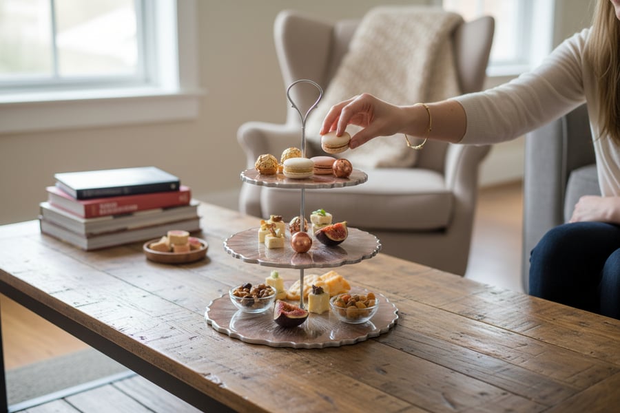 handcrafted cake stands