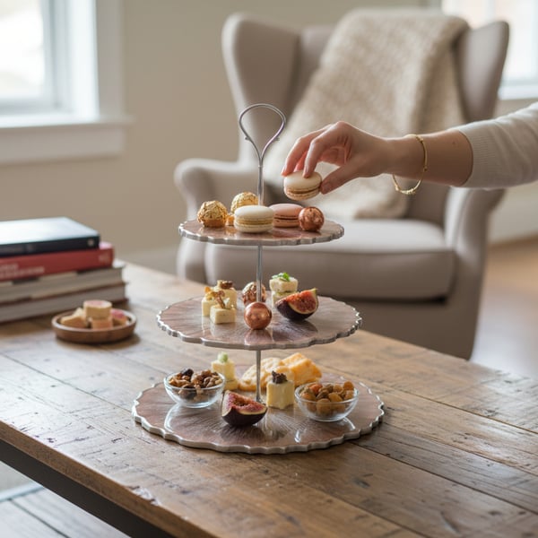 handcrafted cake stands